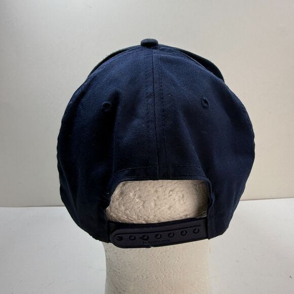 Vintage 80s Snapback Red Raiders Wolf Hat Adjustable Blue Logo Nissin Cap - Picture 4 of 10